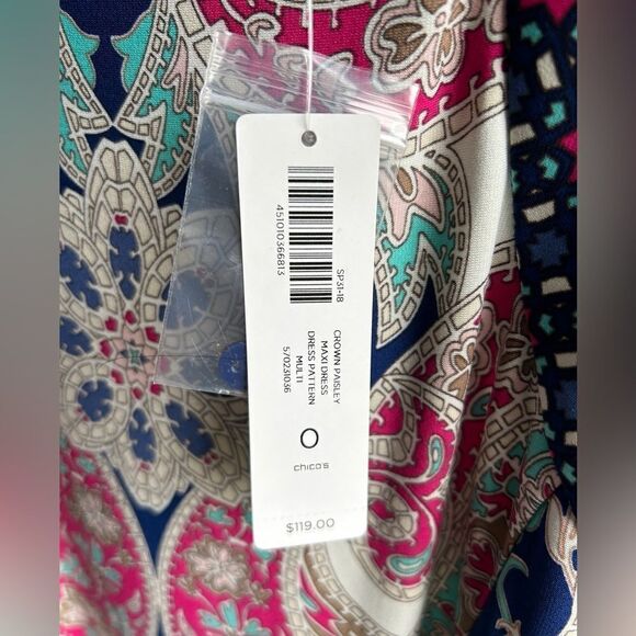 Chico’s Crown Paisley Maxi Dress - Picture 4 of 8